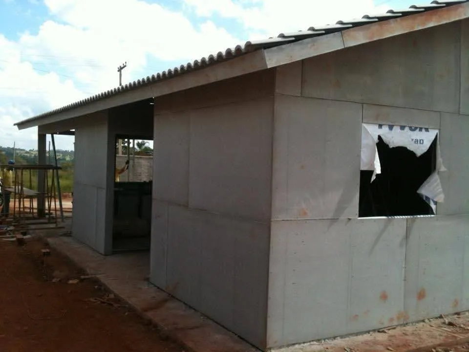 Construção a seco com placas cimentícias